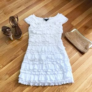 French Connection 💜 White Short Sleeve Dress